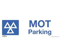 Sealey SS49P1 Warning Safety Sign - Mot Parking - Rigid Plastic