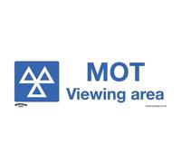Sealey Self Adhesive Vinyl MOT Viewing Area Sign 300mm 100mm Standard