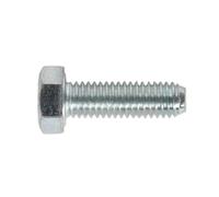 Sealey SS516 8.8 Zinc Plated HT Setscrew M5 x 16mm, DIN 933 - Pack of 50