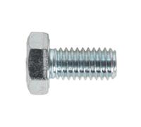 Sealey SS612 8.8 Zinc Plated HT Setscrew M6 x 12mm, DIN 933 - Pack of 50