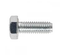 Sealey Zinc Plated 8.8 Steel Din 933 HT Setscrews M6 16mm Pack of 50