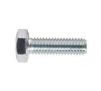 Sealey Zinc Plated 8.8 Steel Din 933 HT Setscrews M6 20mm Pack of 50