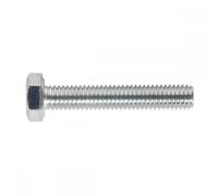 Sealey Zinc Plated 8.8 Steel Din 933 HT Setscrews M6 35mm Pack of 50
