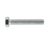 Sealey SS850 8.8 Zinc Plated HT Setscrew M8 x 50mm, DIN 933 - Pack of 50