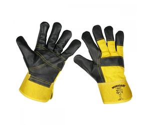 Sealey SSP13 Riggerfts Gloves Hide Palm Pair
