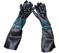 Sealey SSP41 Shot Blasting Gauntlets 585mm Cuffed Pair , Black