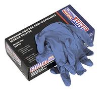Sealey SSP55L Premium Powder Free Disposable Nitrile Gloves Large Pack of 100