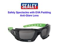 Sealey Safety Spectacles SSP69 - EVA Foam Lining, Anti-Glare Lens