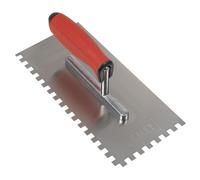 Sealey Stainless Steel 270mm Notch Trowel Rubber Handle 8mm T7808