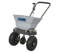 Stainless Steel Broadcast Salt Spreader 37kg Walk Behind
