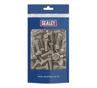 Sealey Stainless Steel Hex Head Set Screw DIN 933 - M10 X 25 A2 - Pack of 25 - S1025