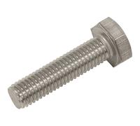 Sealey Stainless Steel Hex Head Set Screw DIN 933 - M10 X 40 A2 Pack of 25