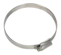 Sealey Stainless Steel Hose Clips 80mm - 100mm Pack of 5