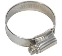 Sealey Stainless Steel Hose Clips 25mm - 38mm Pack of 10