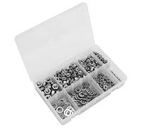 Sealey AB077NW Stainless Steel Nut And Washer Assortment 500Pc M5-M10