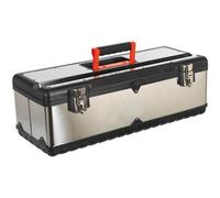 Stainless Steel Toolbox 660mm with Tote Tray
