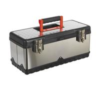 Stainless Steel Toolbox 505mm with Tote Tray