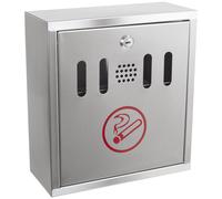 Sealey RCB02 Cigarette Bin Wall-Mounting Stainless Steel