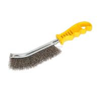 Sealey Stainless Steel Wire Brush With Composite Plastic Handle Curved Wb05Y