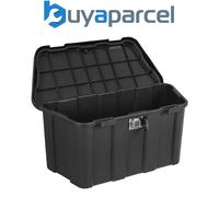 Sealey Durable Weatherproof Trailer Storage Box With Lock 45L Black Stb690