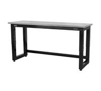 Sealey Steel Adjustable Workbench with Stainless Steel Worktop 1830mm - Heavy-Du