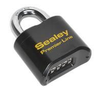 Sealey Combination Padlock PL603 Steel Body 62 mm