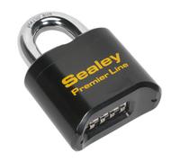 Sealey Steel Body Combination Versatile Keyless Padlock 62mm Heavy Duty Pl603