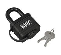Sealey PL302W Steel Body Weatherproof Padlock 54mm Heavy-Duty Outdoor Lock
