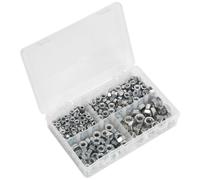 Sealey Ab029Sn Steel Nut Assortment 320Pc 1/4In -1/2In Unf Din 934