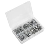 Sealey Steel Nut Assortment DIN 934 - 1/4"-1/2"UNF 320pc AB029SN