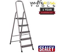 Sealey ASL5 Aluminium Step Ladder 5-Tread En 131