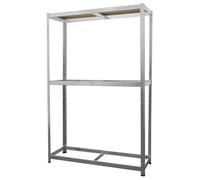 Sealey Str008 2-Level Tyre Rack With Shelf 150Kg Capacity Per Level