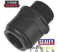 Sealey Straight Adaptor 15mm 1/2"BSP 2Pcs (John Guest Speedfit® - PM011514E)