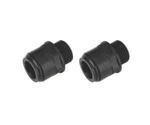 Sealey Straight Adaptor 15mm Compression x 1/2 Inch BSP Male Pipe Fitting 2 Pk