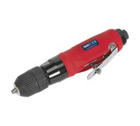 Sealey Straight Air Drill With Keyless Chuck Ø10mm 2500rpm - Red/Black GSA232