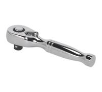 Sealey Stubby Ratchet Wrench 1/4"sq Drive Pear Head Flip Reverse