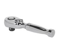 Sealey Stubby Ratchet Wrench 3/8" Square Drive Pear-Head Flip Reverse Wrench