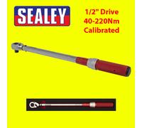 Torque Wrench Micrometer Style 1/2"Sq Drive 40-220Nm - Calibrated