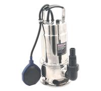 Sealey Submersible Stainless Water Pump Automatic Dirty Water, 225L/min 230V