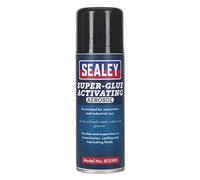 Sealey SCS300 Super Glue Activating Aerosol 200ml Pack of 6