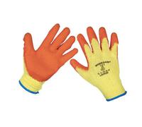 Sealey Super Grip Knitted Gloves Latex Palm (Large) - Pack Of 6 Pairs Tsp121L/6