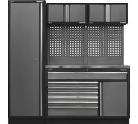 Sealey Superline PRO 1.96m Storage System Modular Wall & 7 Drawer Floor Cabinet