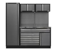 Sealey Superline PRO® 1.96m Storage System - Stainless Steel Worktop APMSSTA
