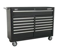Sealey Rollcab 13 Drawer With Ball-bearing Slides - Black
