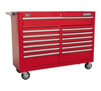 Sealey Superline Pro 13 Drawer Heavy Duty Roller Cabinet Red