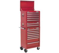 Sealey Topchest, Mid-Box & Rollcab Combination 14 Drawer with Ball-Bearing Slide