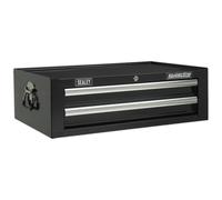 Mid-Box 2 Drawer with Ball Bearing Slides - Black Sealey