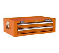 Sealey AP26029TO Mid-Box 2 Drawer With Ball-Bearing Slides - Orange