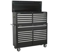 Sealey AP52COMBO2 Tool Chest Combination 23 Drawer With Ball-Bearing Slides - Black