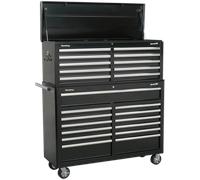 Sealey Superline Pro 23 Drawer Roller Cabinet and Tool Chest Black